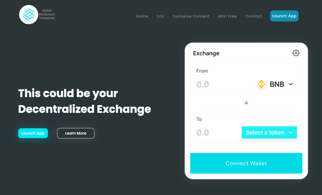 WZDM DEX Blockchain Template