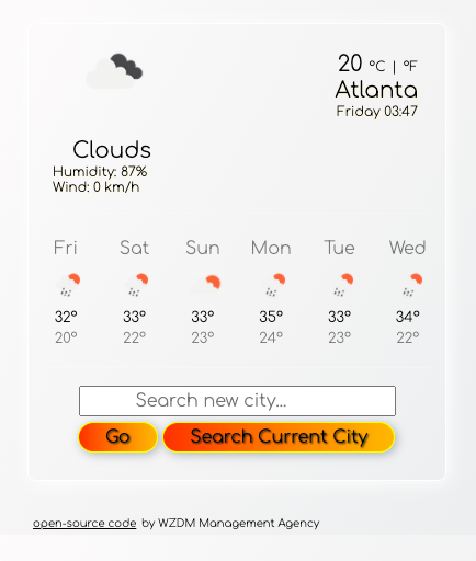 Weather project preview